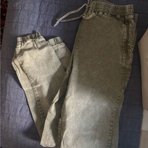 Mustard seed Olive Green Drawstring pants